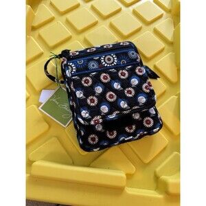 Vera Bradley Night Owl Small Mini Crossbody Bag Purse New Black Adjustable